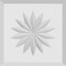Ekena Millwork Standard Sedgwick Flower Rosette With Beveled Edge, 4"W x 4"H x 1/2"P ROSP040X040X050SDG10 - alternate 2